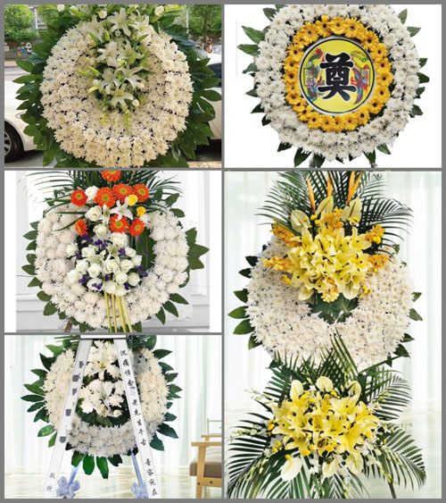 山西长治武乡县丰州镇聂村村花圈速递